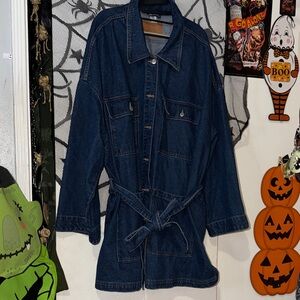 Denim Belted Jacket